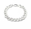 Sterling Silver Plain Charm Bracelet