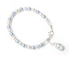 Blue Baby Shoe Charm Bracelet