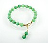 Green Jade Gold Vermeil Bracelet